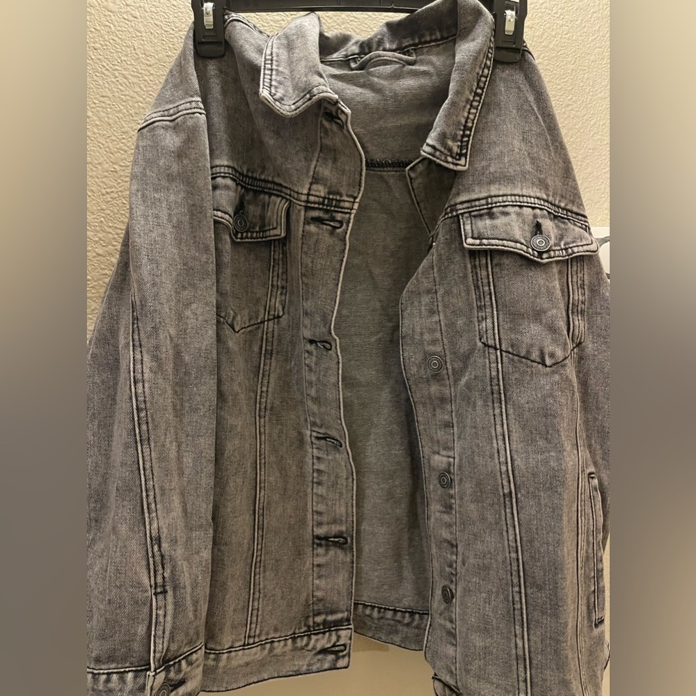 Oversized gray denim